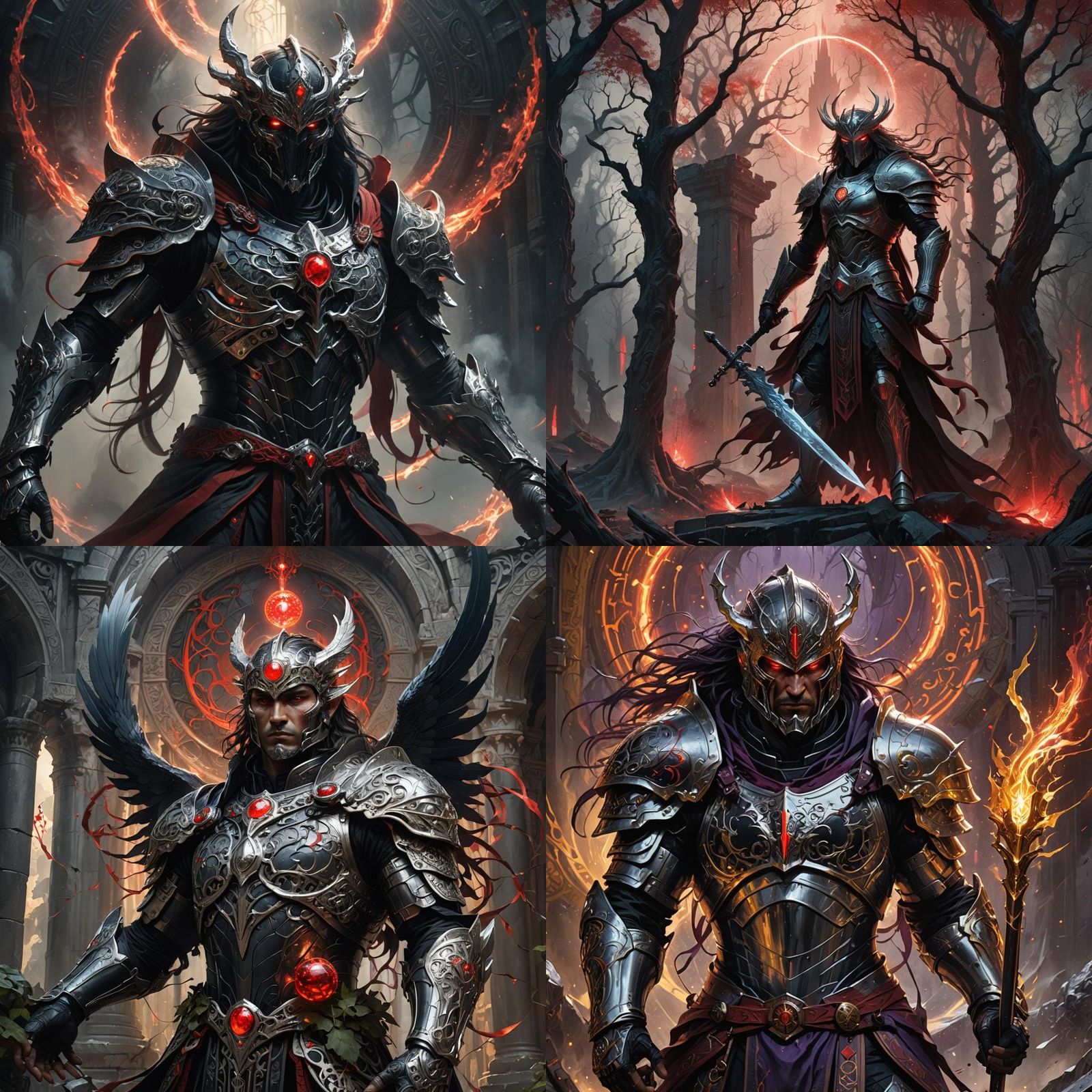 Powerful God in Dark Fantasy Concept Art