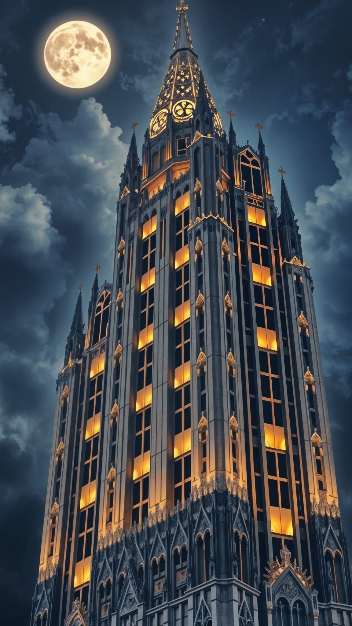 Art Deco Building with Gothic Influences
