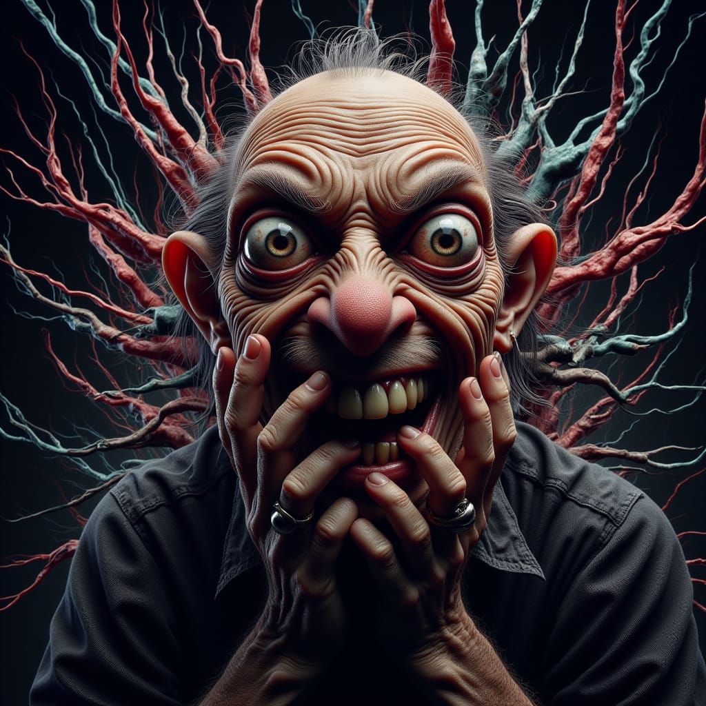 Elderly Man's Metaphorical Silence in Prison Cell