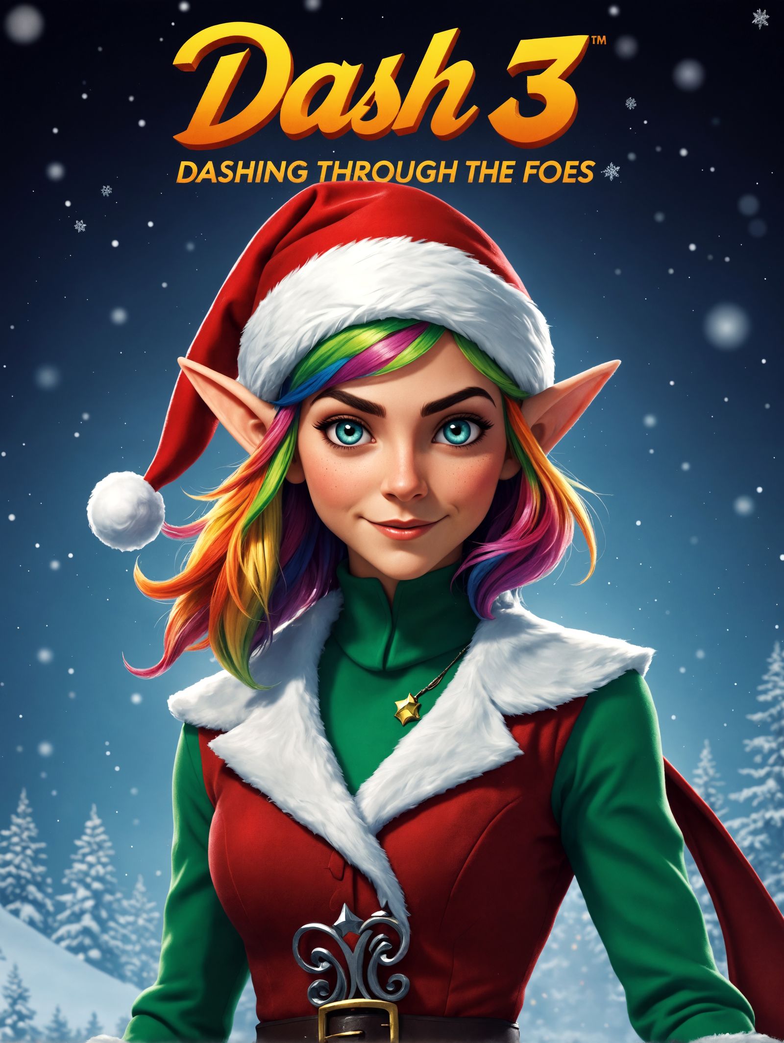 Christmas Elf Heroine Dashes Through the Foes in Vibrant Rea...