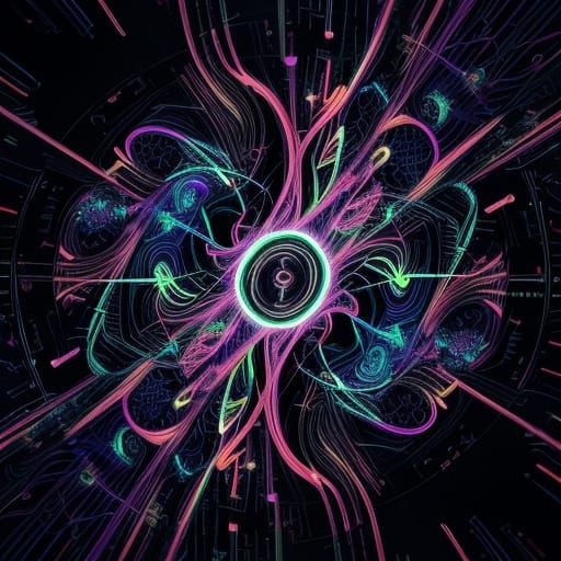 Surreal Digital Art: A Black Box Merges with the Human Brain