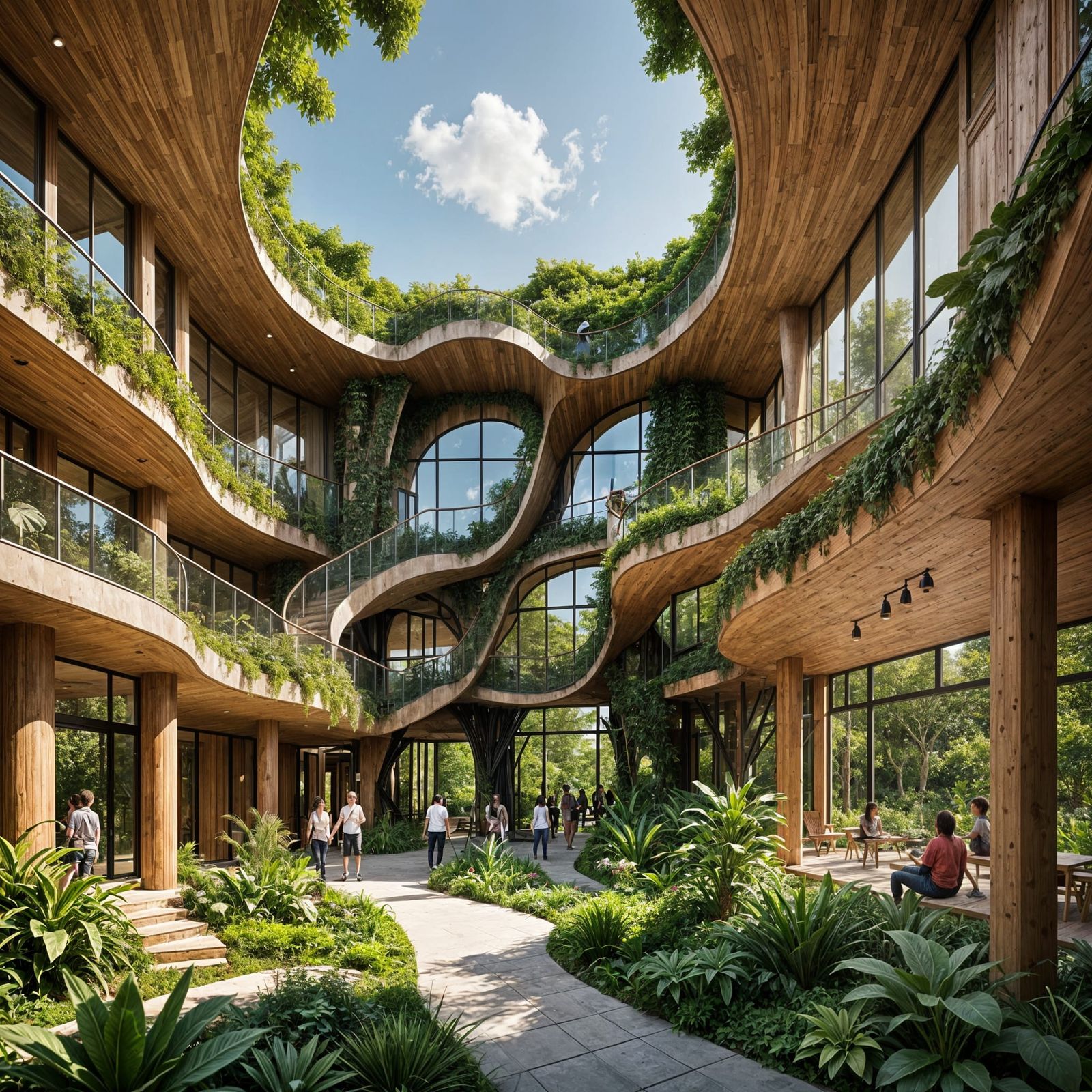 Sustainable Community Spaces in Harmony with Nature