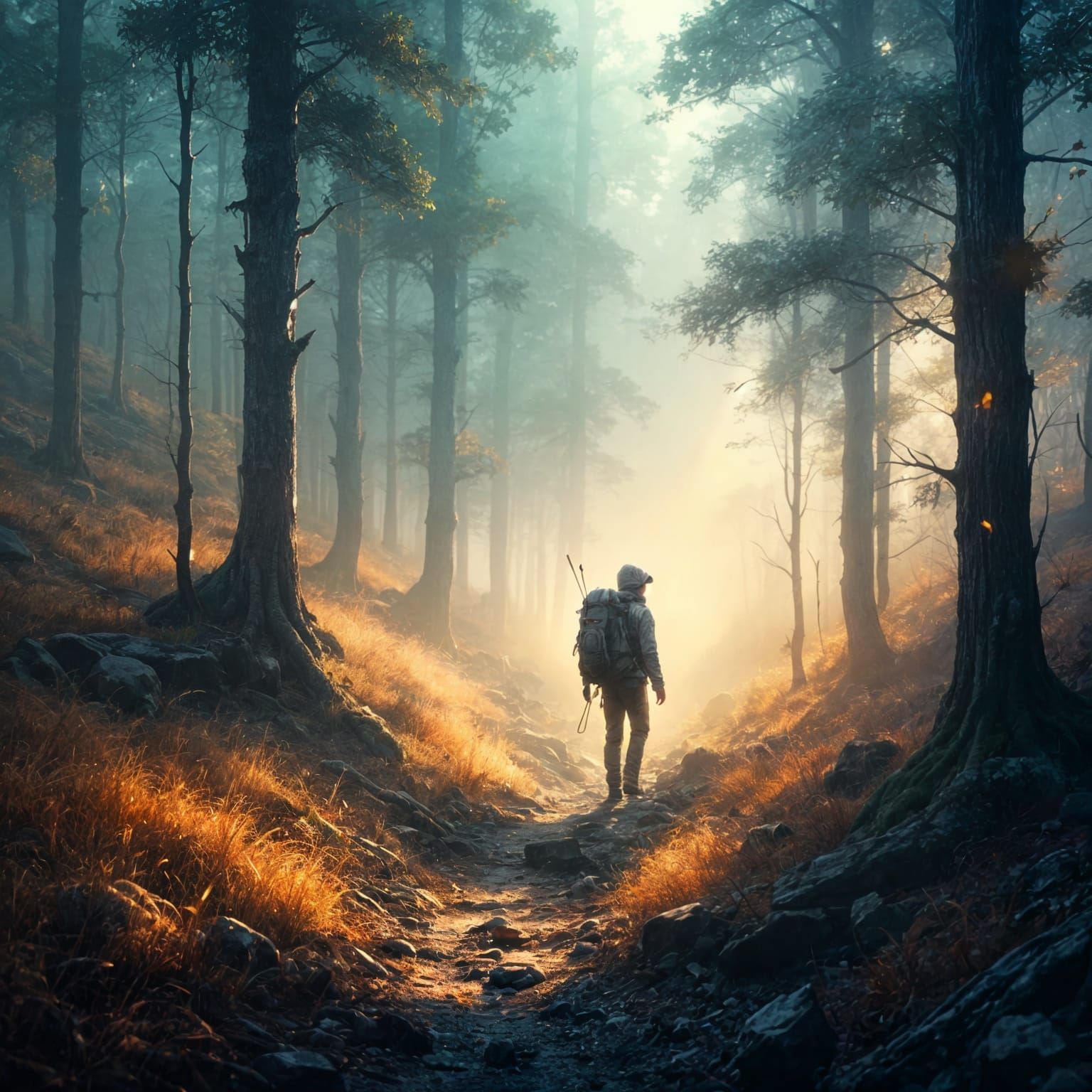 Illuminated Path Guides Through the Darkness