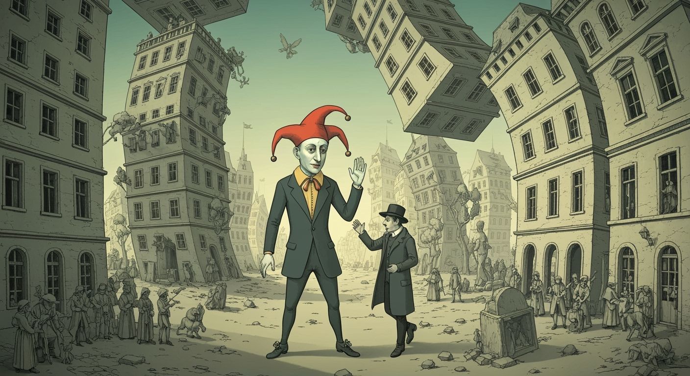 Surreal Landscape: Joker and Thief Seek Escape in Ligne Clai...