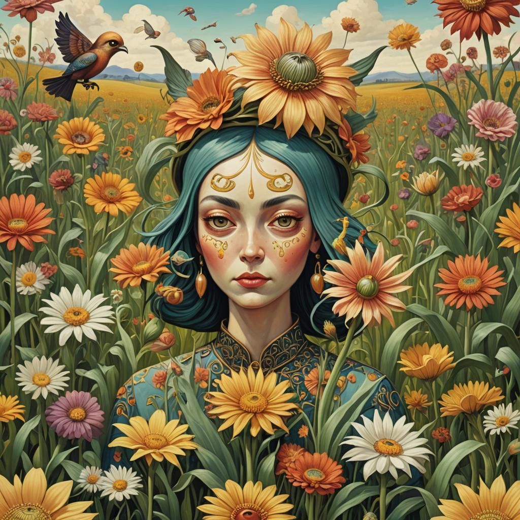 Surreal Animals in Mas-Surrealism and Art Brut Style