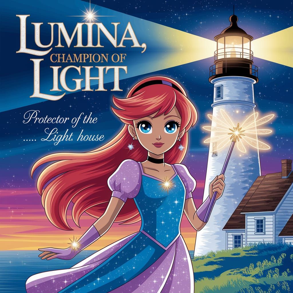 Anime Magical Girl Shines Bright in Luminous Light