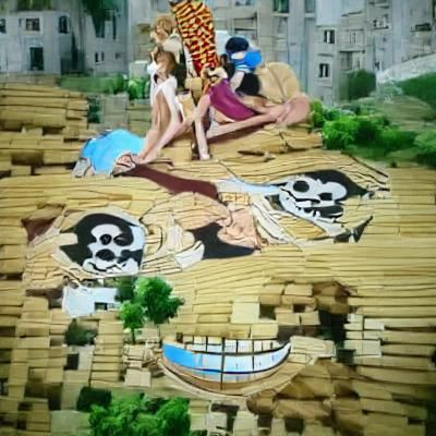 One Piece Anime Characters in Dynamic Action