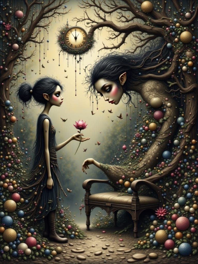 Jack and the Beanstalk in Dark Fantasy Style