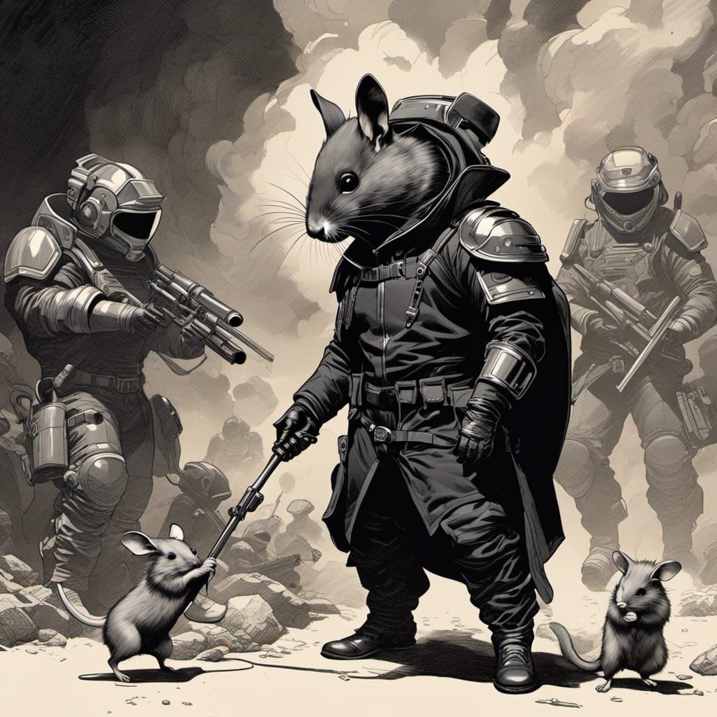 Hamster Surgeon with Metal Mask: A Study in Menace