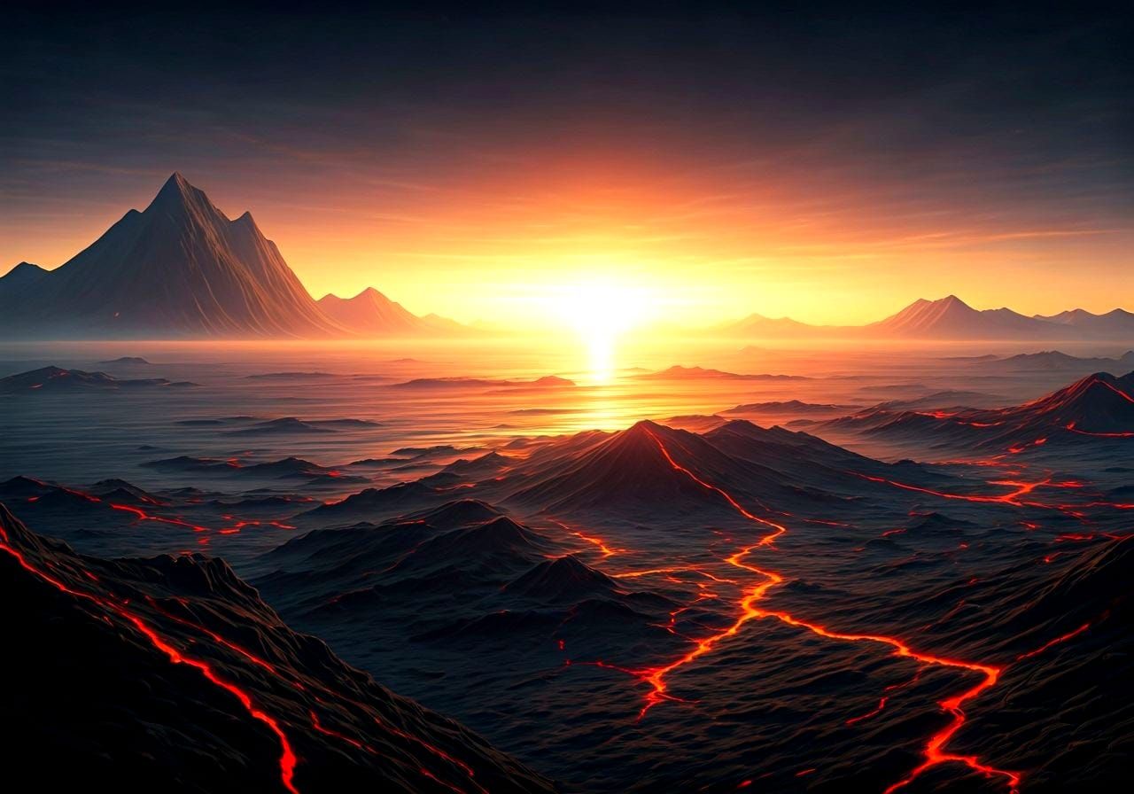 Epic First Sunrise on Earth
