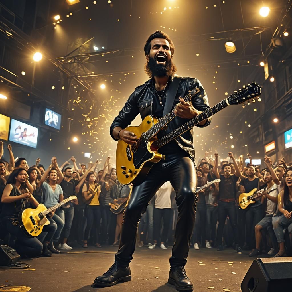 Brazilian Country Music Duo in Concert: Digital Art