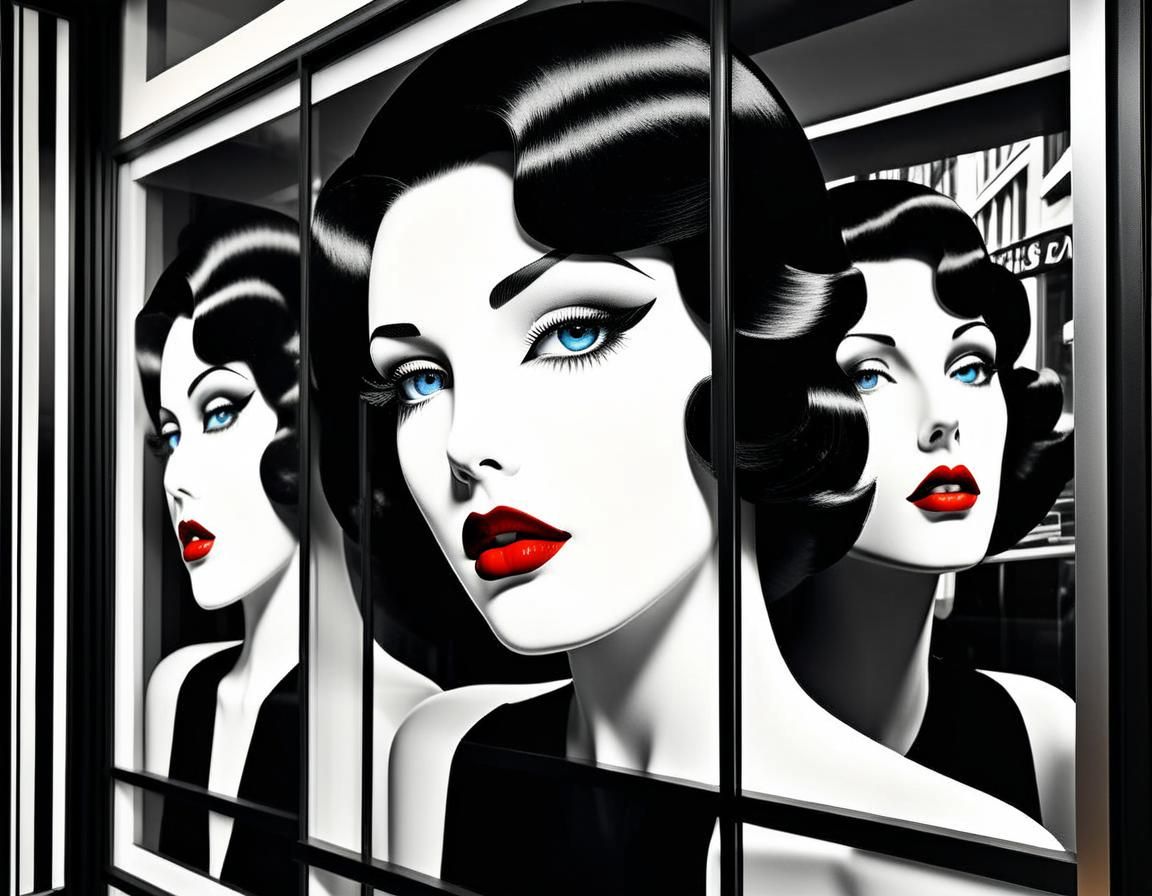 Wir stehen herum.
Und stellen uns aus
Wir sind Schaufensterp...