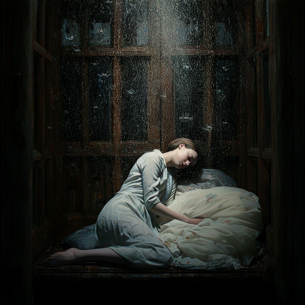 The voice of the wind and speckles of light pour over you as...