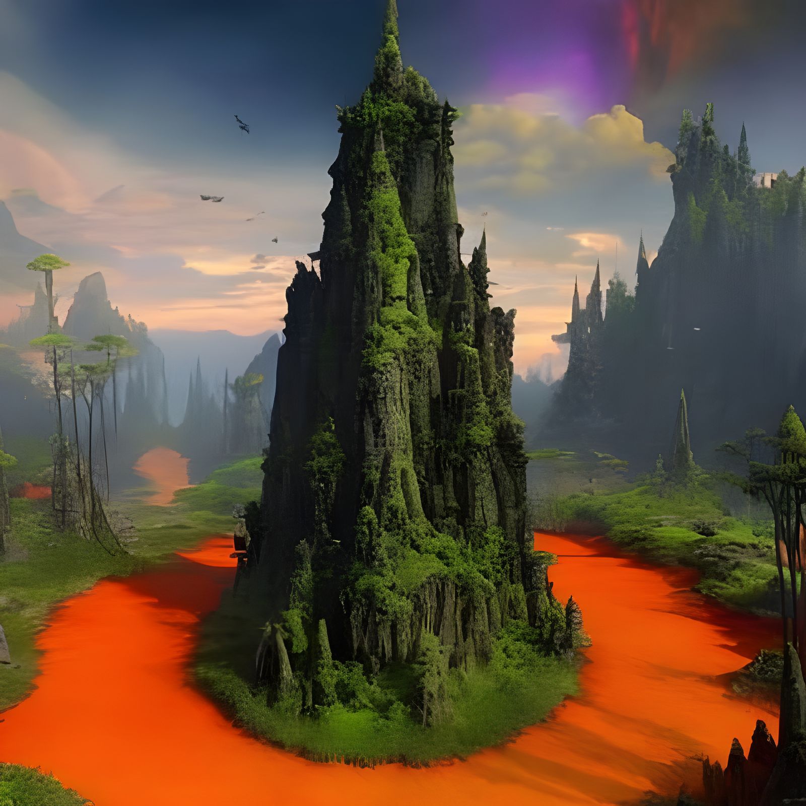 Elvish Mushroom Tower in Neon Forest