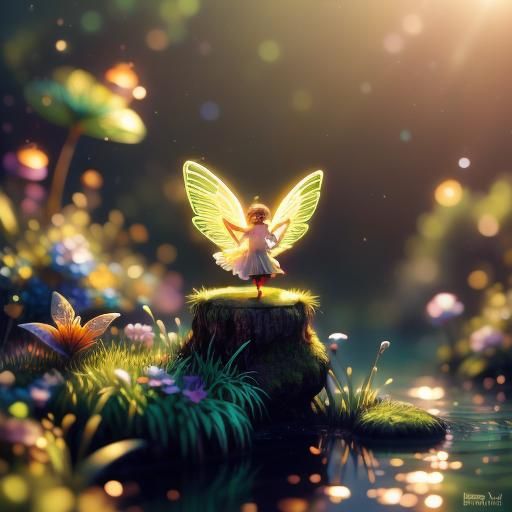 Fairy Flight in Magic Jungle Concept Art