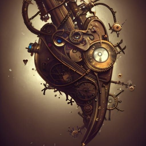 Steampunk Broken Heart Concept Art
