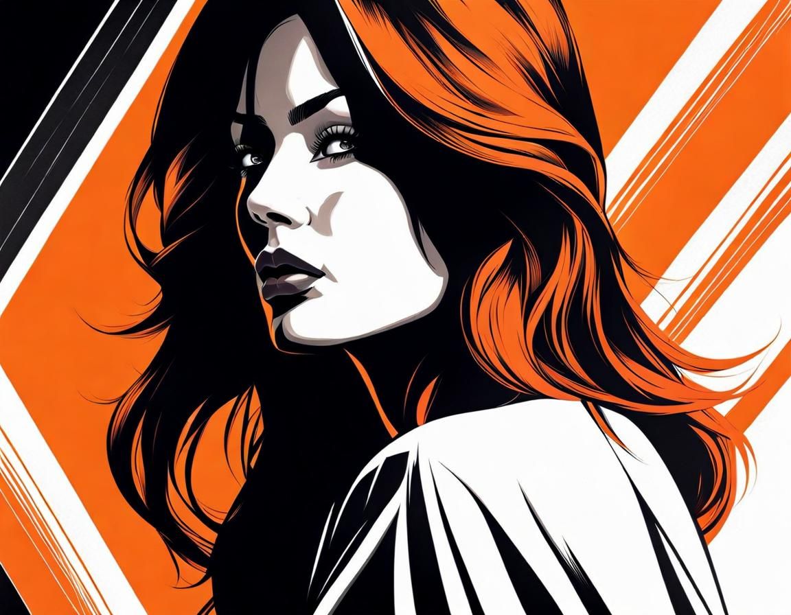 Beautiful Woman's Face in Hyperrealistic Pop Art