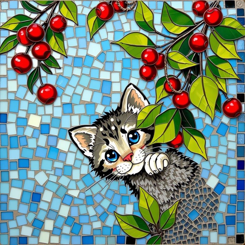 Whimsical Winter Wonderland Glass Mural