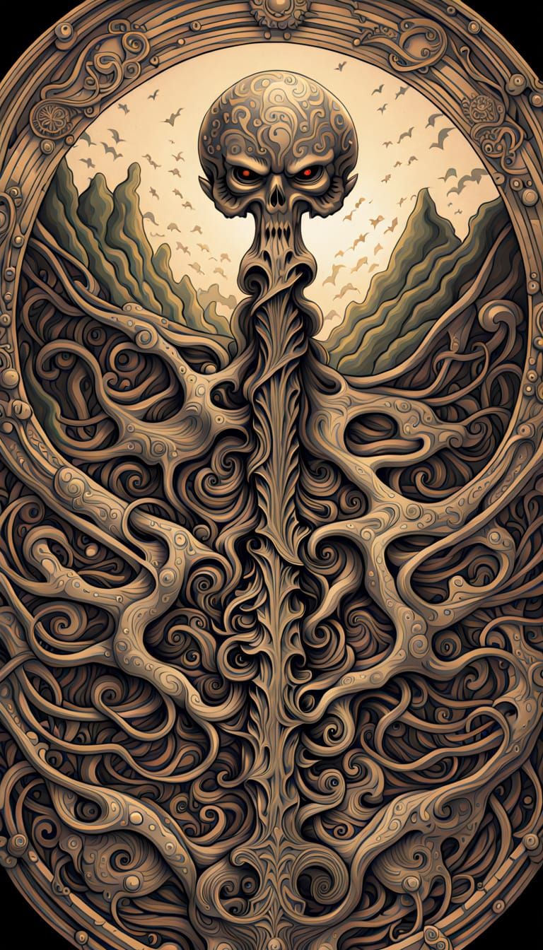 Eldritch Lovecraftian Creatures in Detailed Digital Art