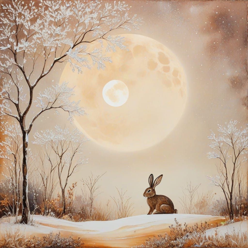 Dreamy Winter Wonderland in Vibrant Colors