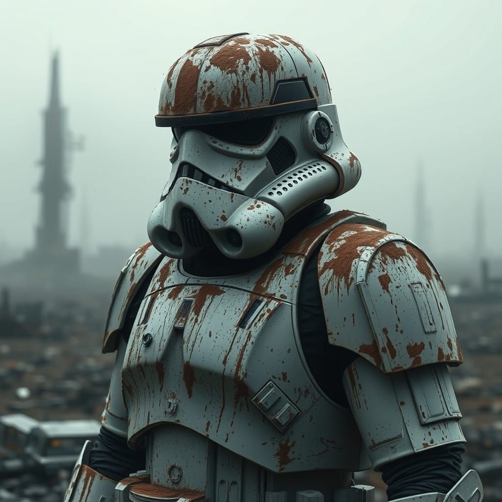 Gritty Stormtrooper in Worn Imperial Armor
