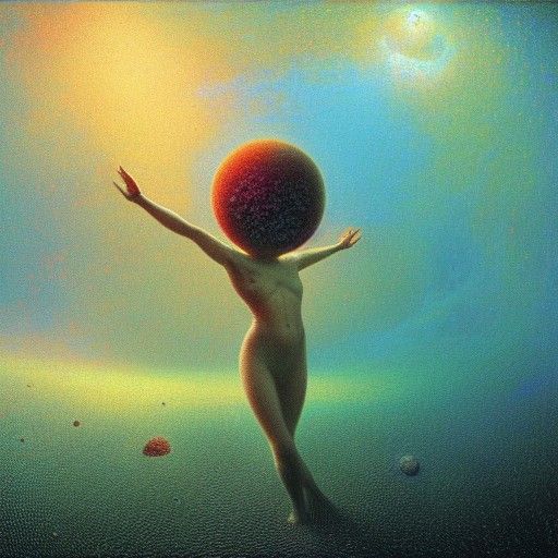 Matrix of Life and Death: Cosmic Holographic Art