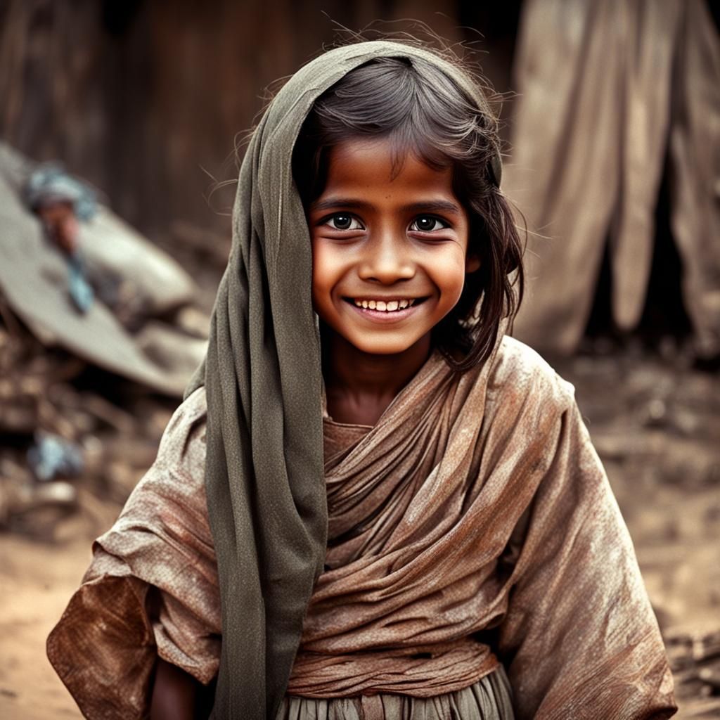 Dreamy Village Girl's Wonderland Vision