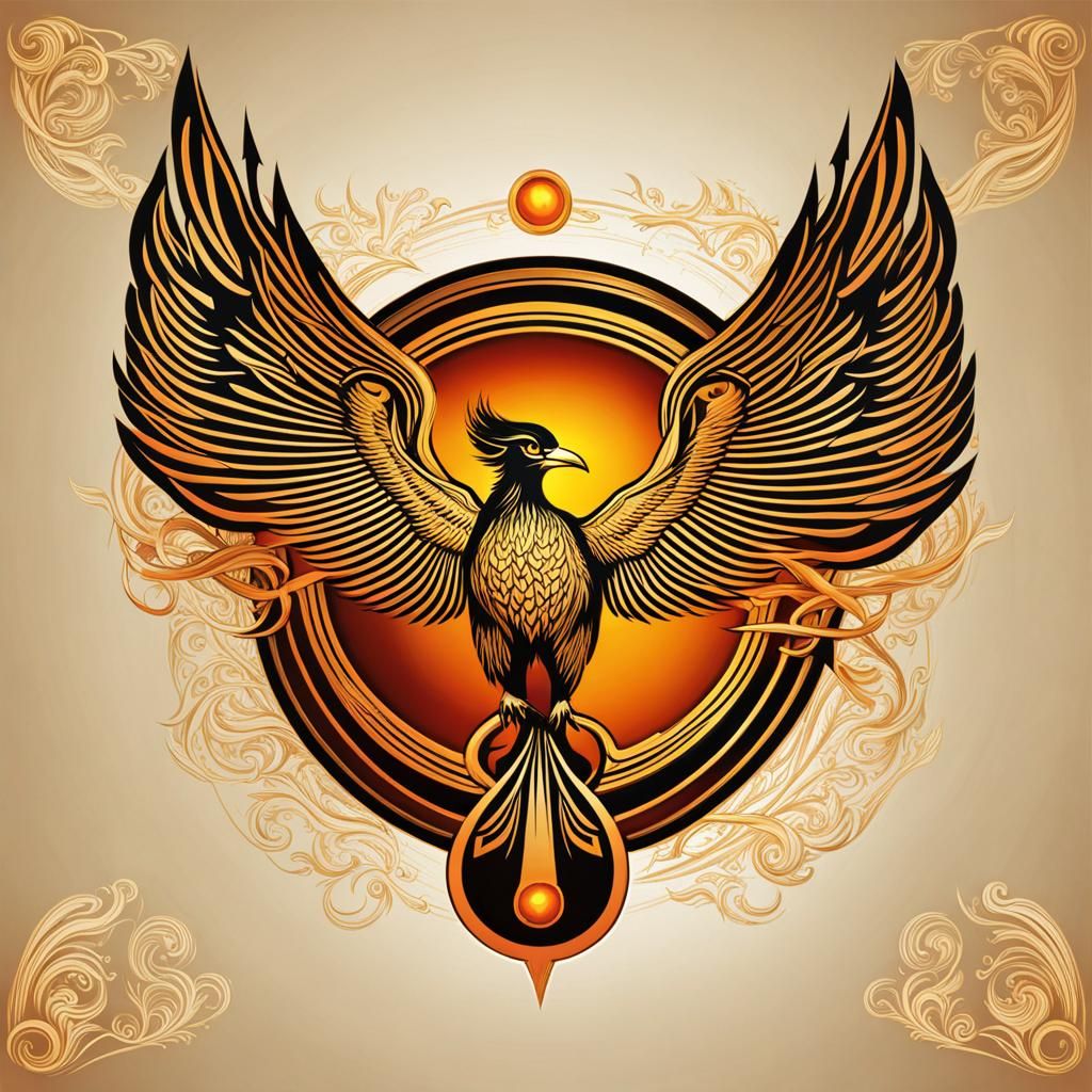 Phoenix with Pi Network Logo