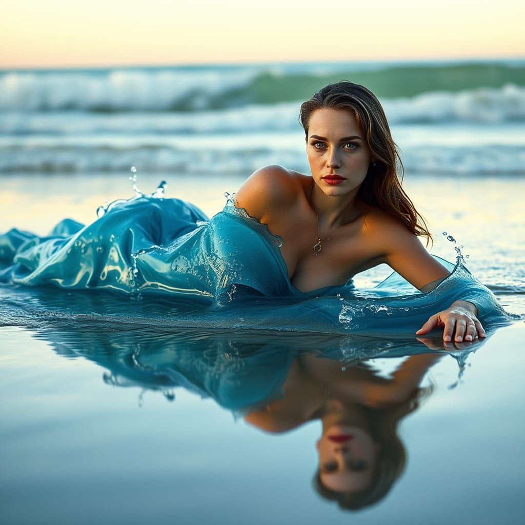 Woman Clothed in Water: Fashion Editorial