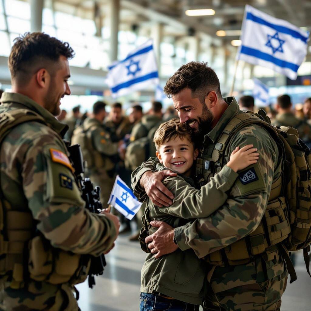 Soldiers Return Home: Heartfelt Reunion in Airport Terminal