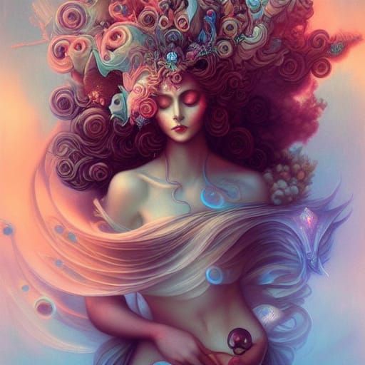 Persephone, Queen of the Underworld: Fantasy Portrait