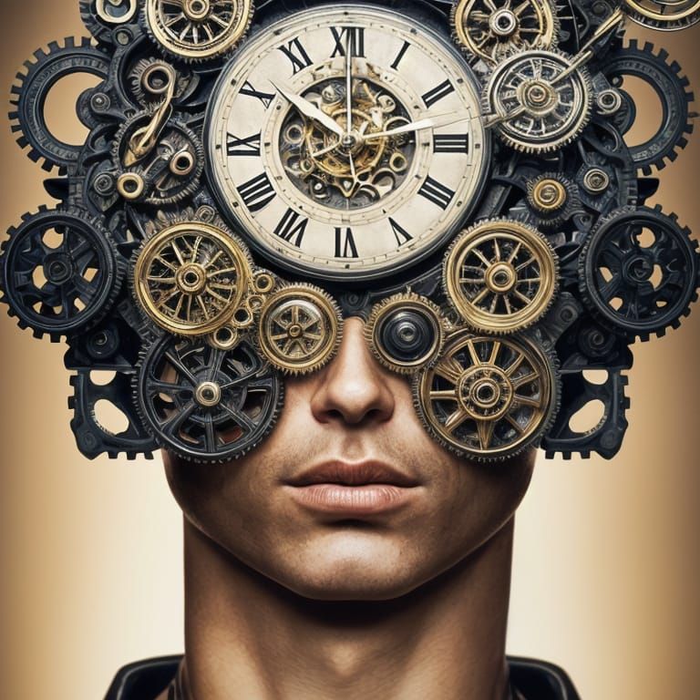 Steampunk Heart Portrait in Hyperdetailed 3D