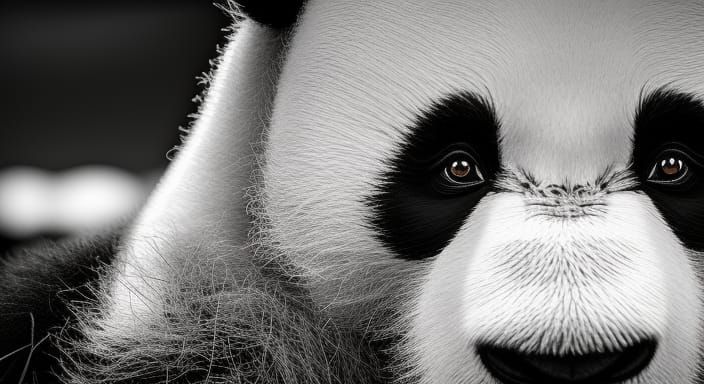 Kung Fu Panda Figurine in IKEA, Hyperrealistic