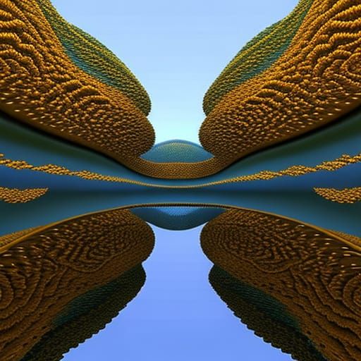 Iridescent Fractal Sculptures in 3D