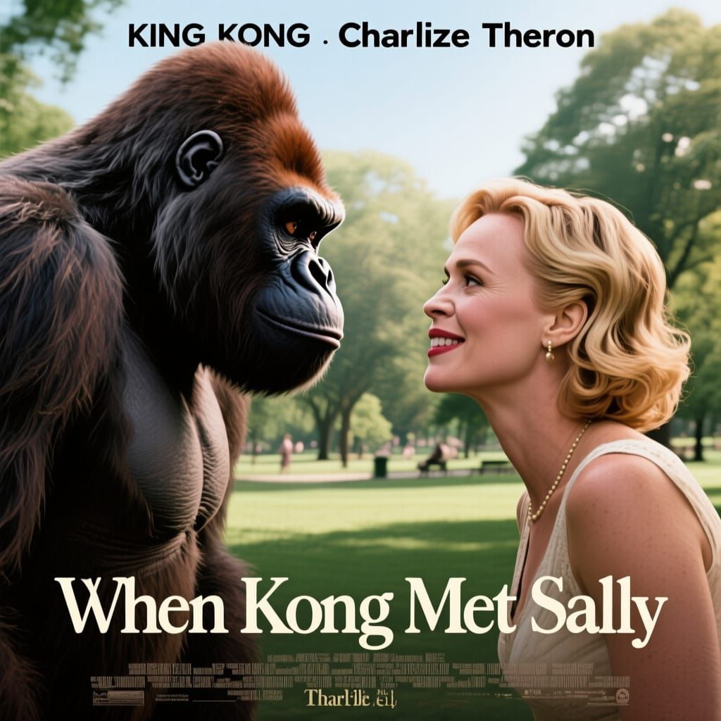 King Kong Meets Charlize Theron in "When Kong Met Sally" Pos...