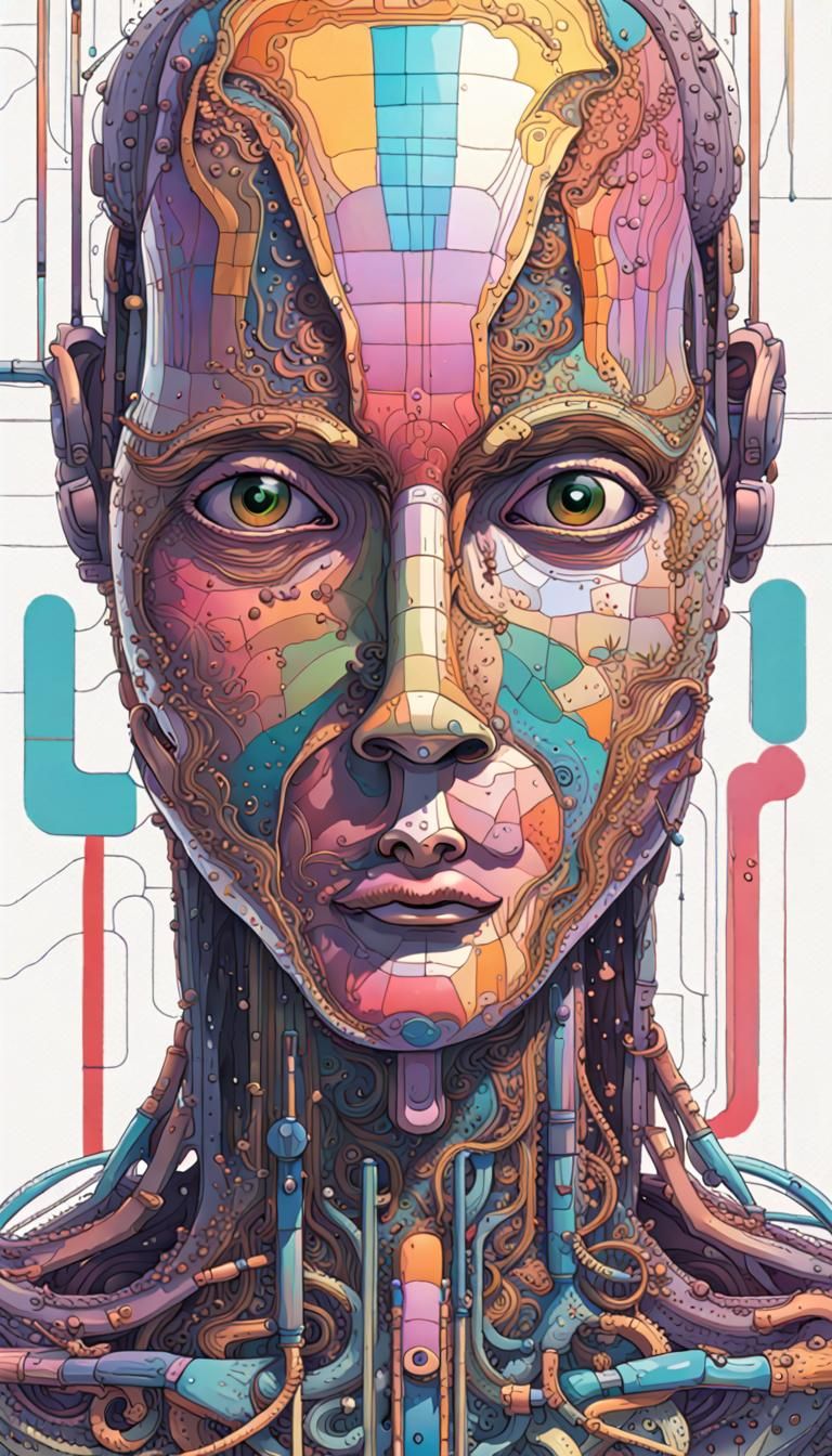 Inside an AI: Colorful and Detailed