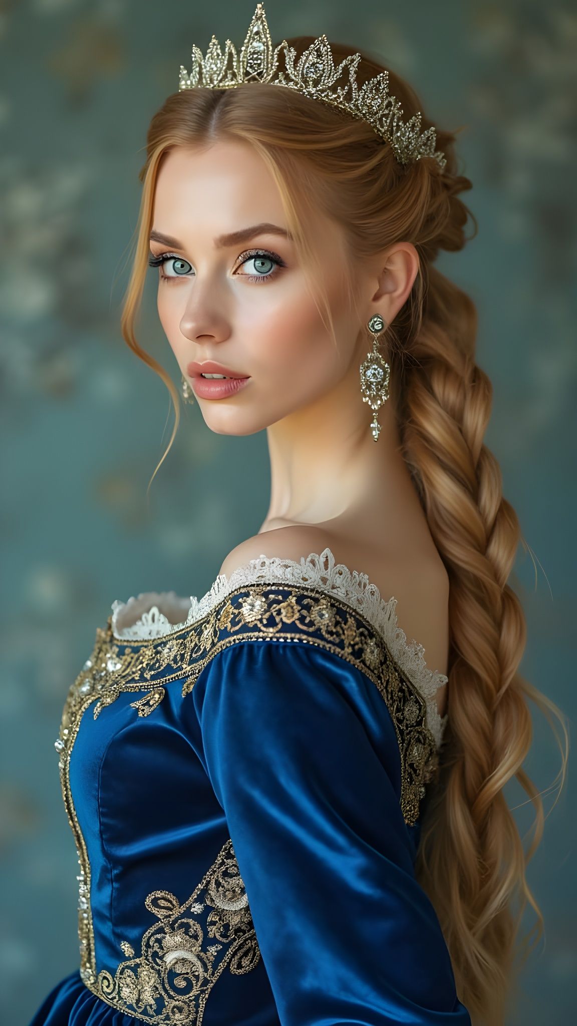 Elegant Russian Beauty in Traditional Habitat