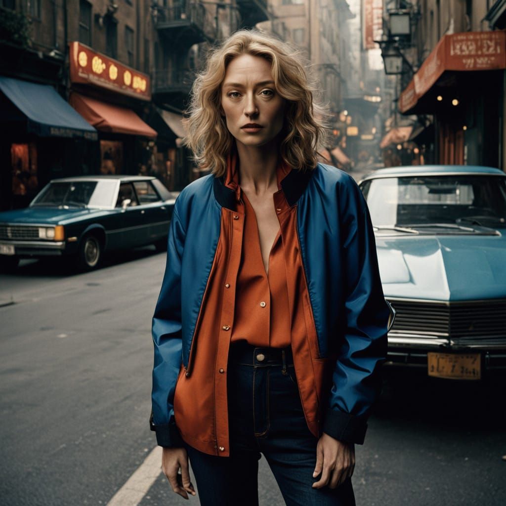 Teenage Girl in Casual, Moody Light