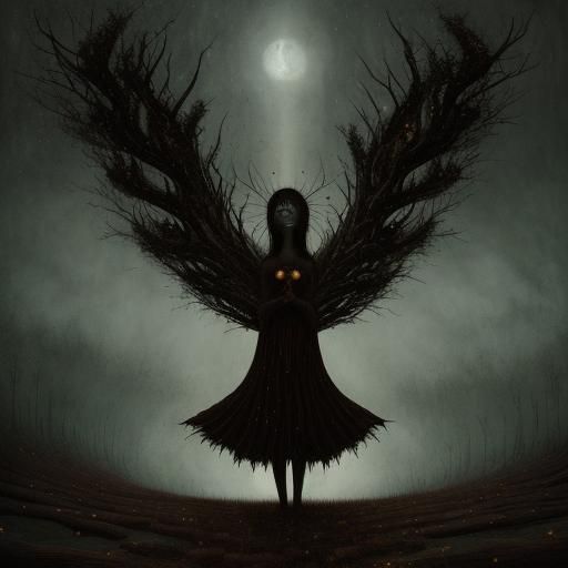 Surreal Scene Evokes Despair and Anguish