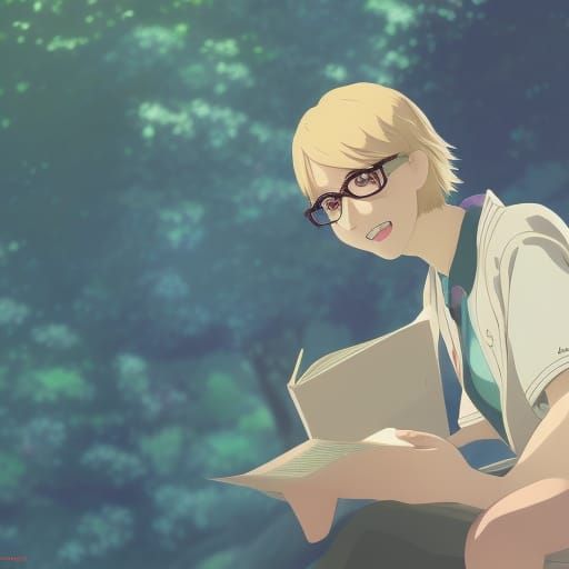 Anime Girl Portrait in Studio Ghibli Style