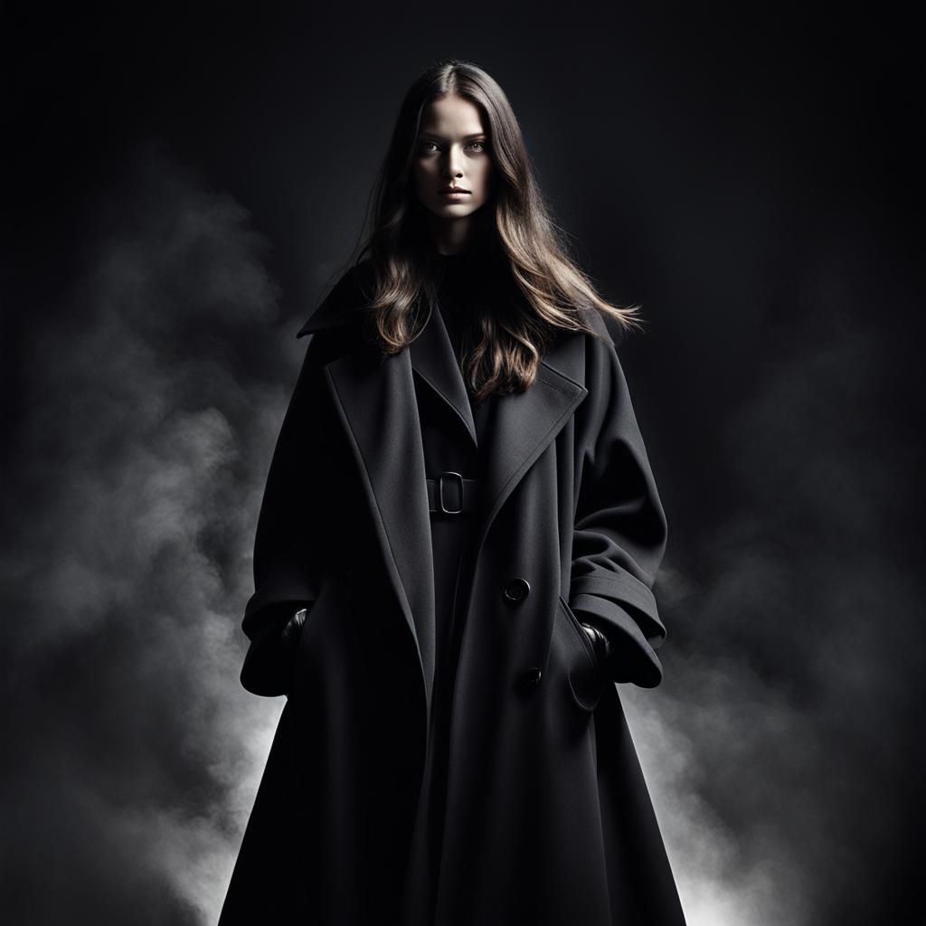 Mysterious Shadow Figure with Vial, Dark Fantasy Art