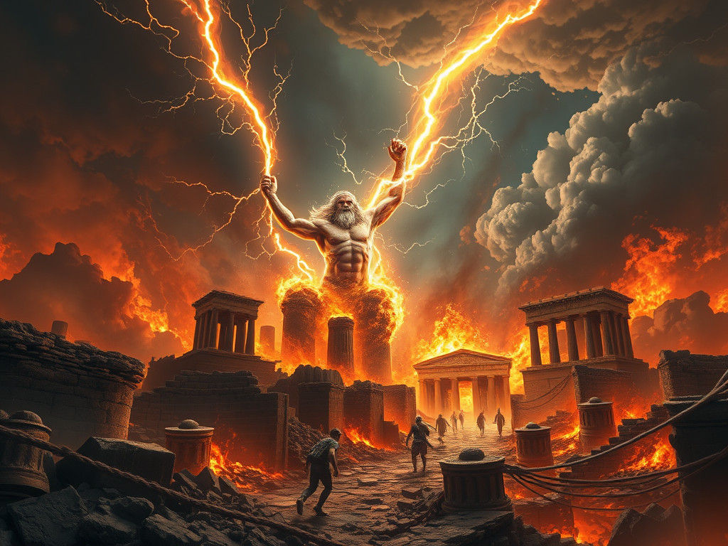 Zeus Unleashes Fury on Ancient City