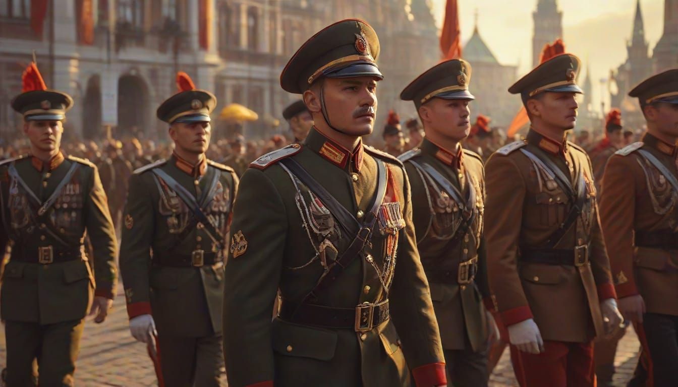 Surreal Victory Day Parade in Moscow's Red Square