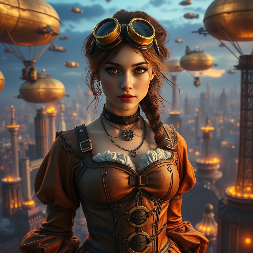 Steampunk Heiress in a Gilded Metropolis