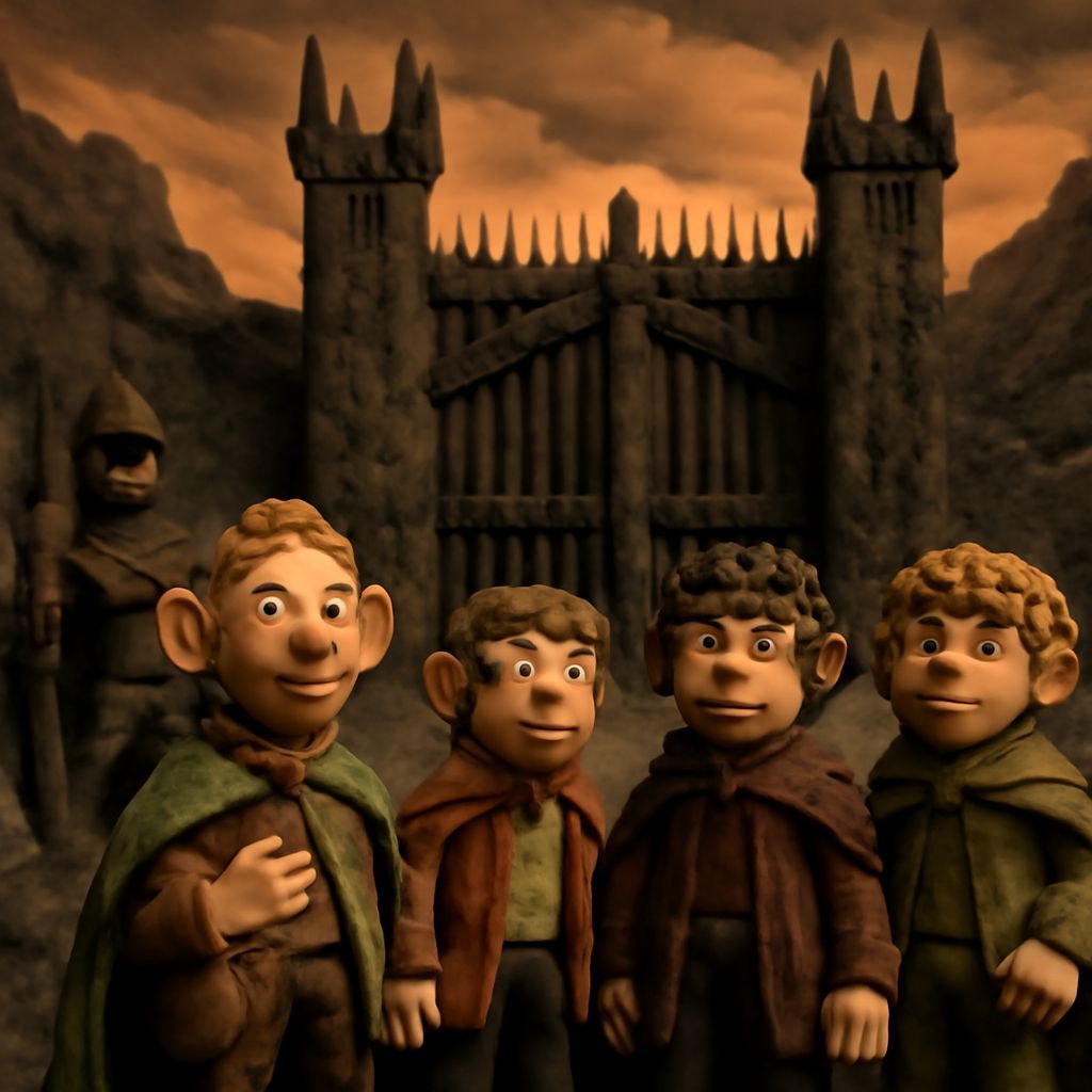 Claymation Lord of the Rings at Mordor's Gate
