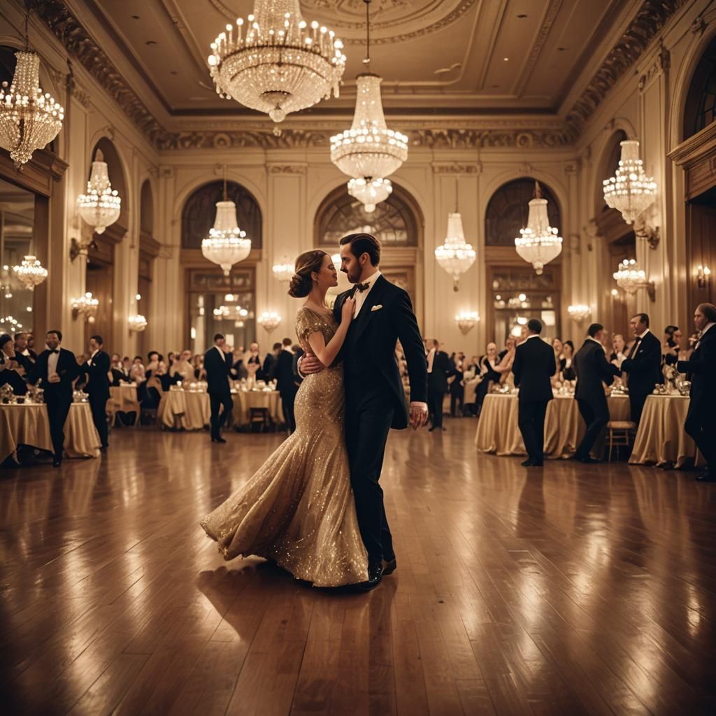 Grand Ballroom Dance in Pictorialist Style