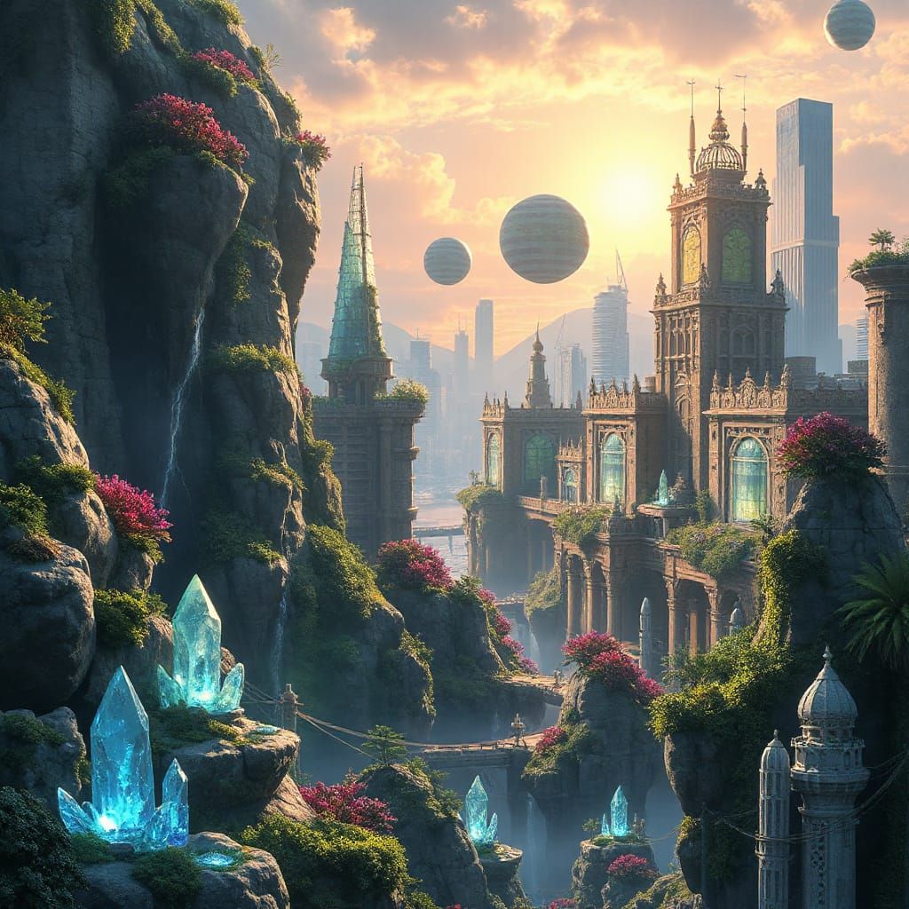 Futuristic Green City: A Sustainable Fantasy