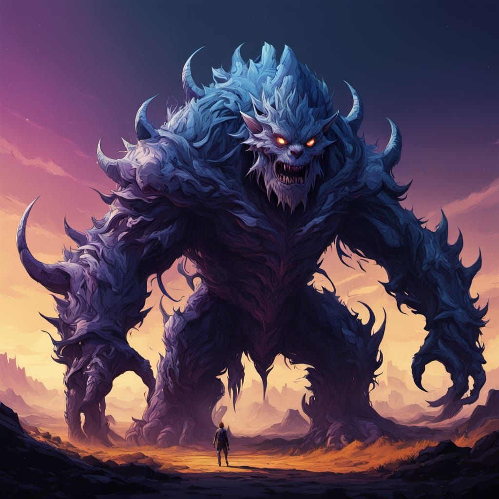 Monster of Invisible Fears: Dark Fantasy Concept Art