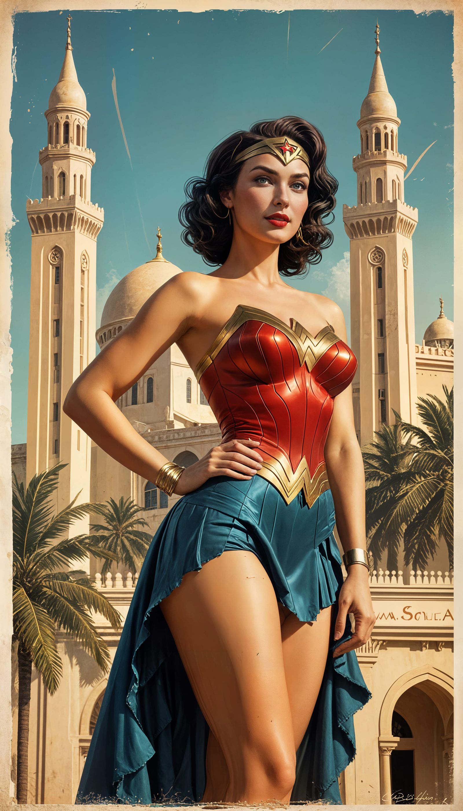 Wonder Woman's Retro Guinea Getaway