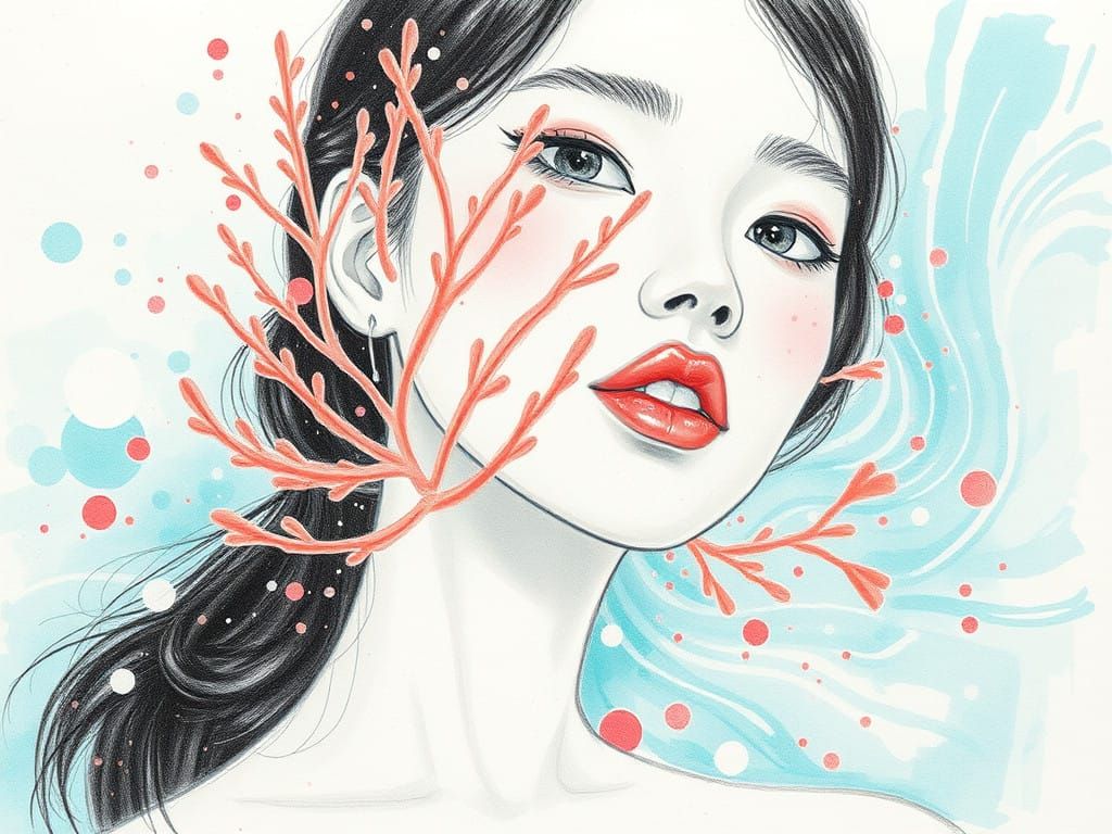 Surreal Liminal Landscape in Divine Cerulean Pastel Aestheti...